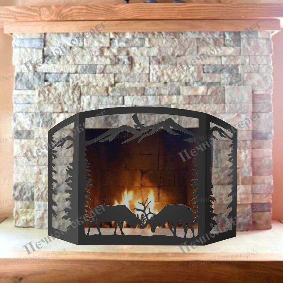 Экран каминный с04010вк