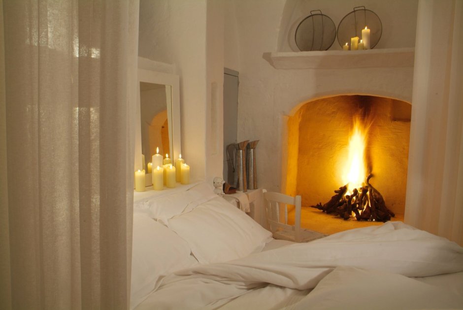 Лоджия с камином