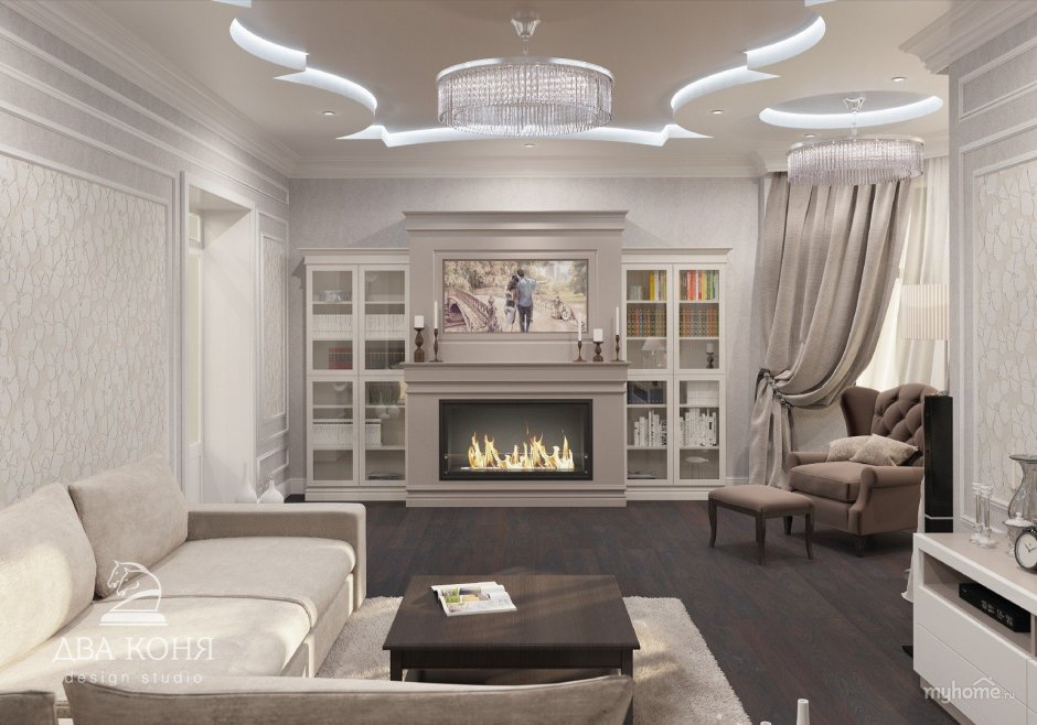 Камин Неоклассика белый