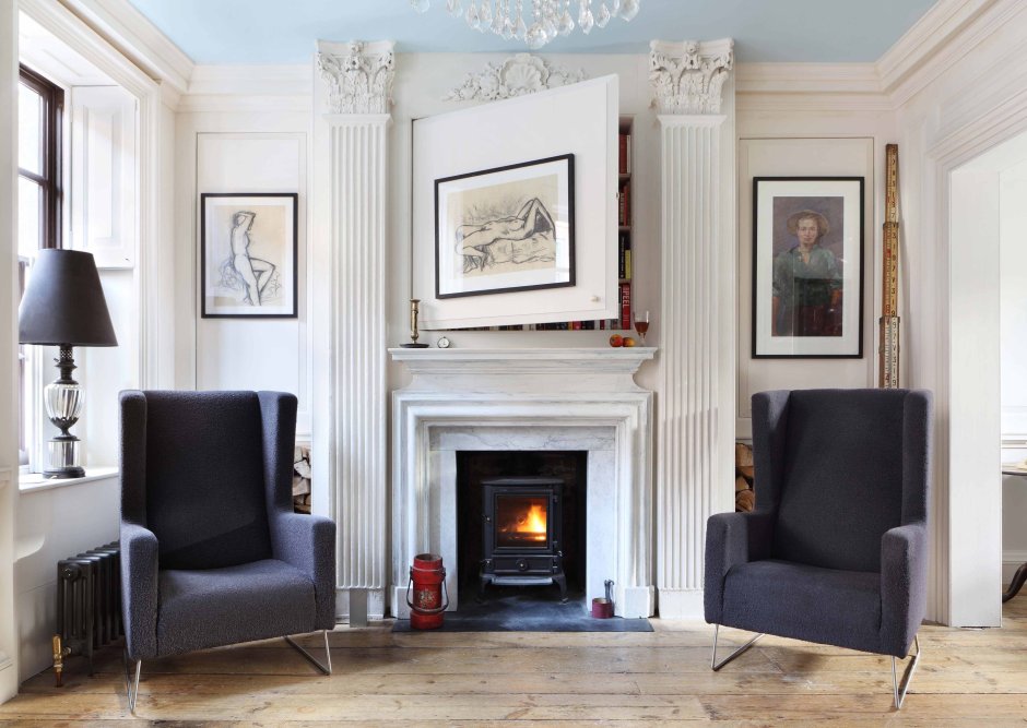 Гостинная камин Неоклассика