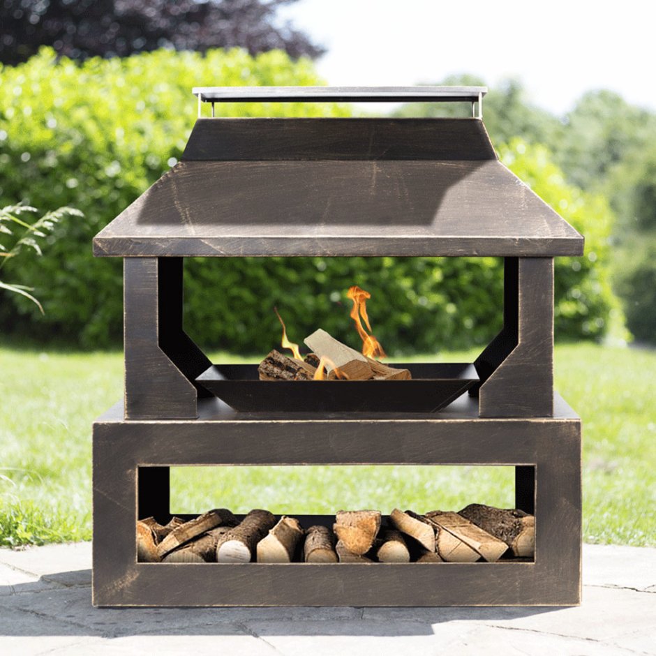 Камин уличный Fireplace 100x55x115