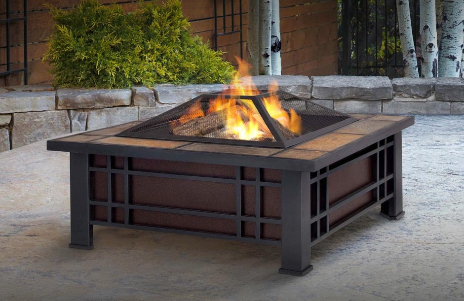 Уличный камин очаг кострище