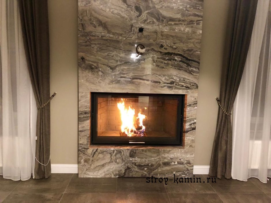 Обшитый камин Вега 800