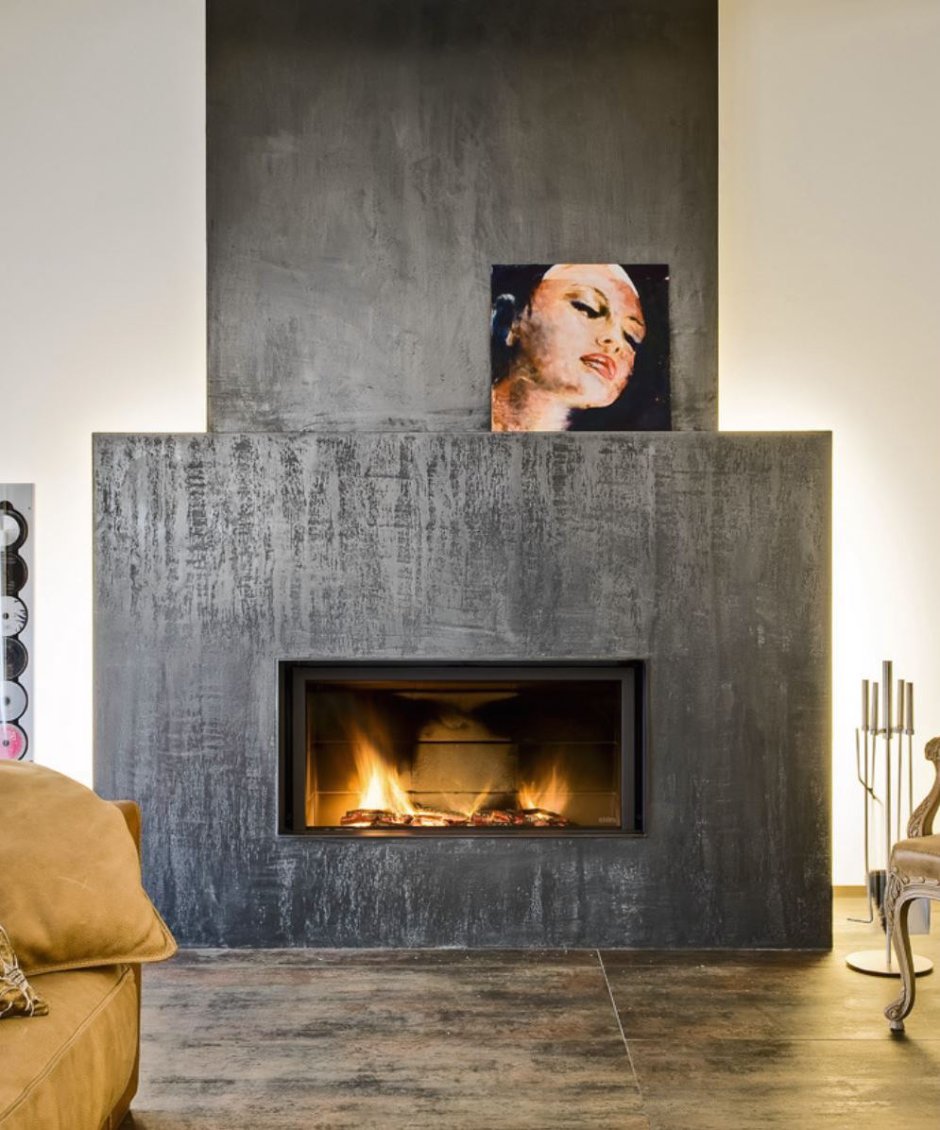 Облицовка камина керамогранитом