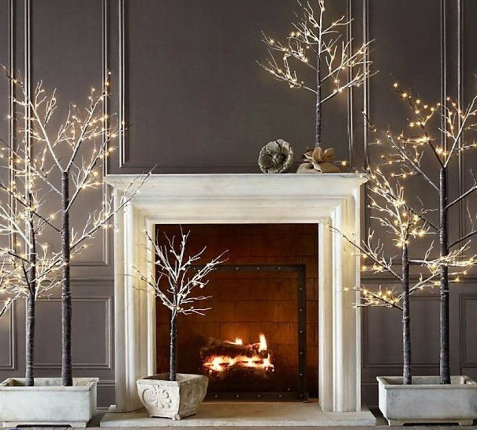 Камин облицованный мрамором