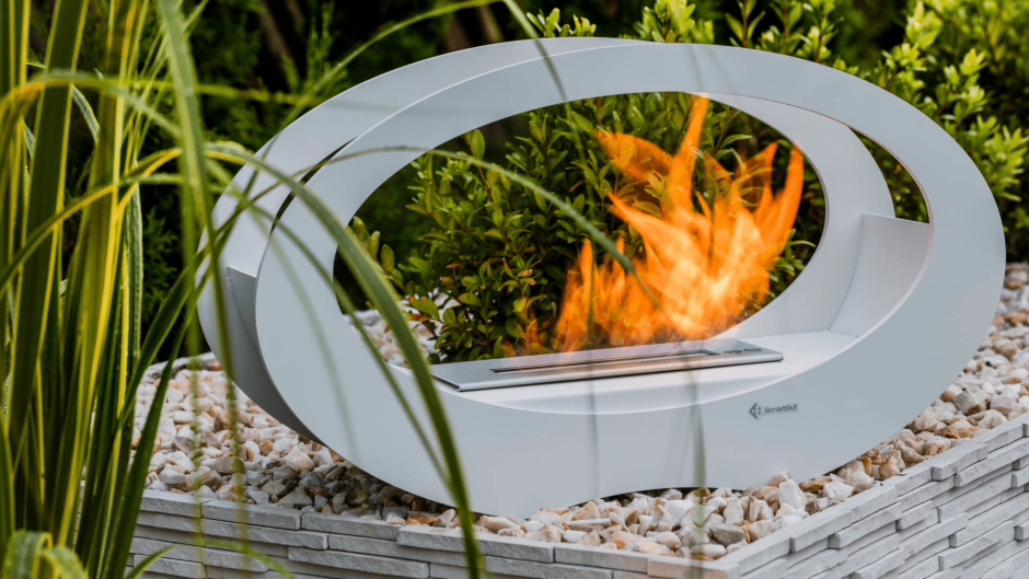 Напольный биокамин Spartherm Ebios-Fire Elipse z