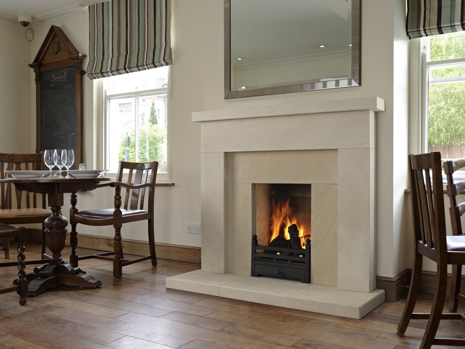 Дровяной камин в стиле современная классика