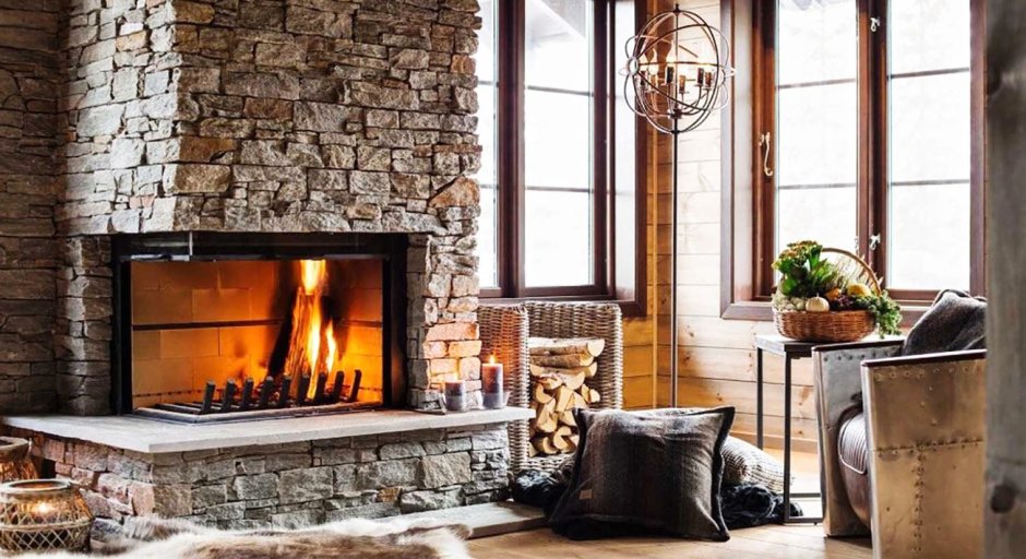 Красивые камины в интерьере