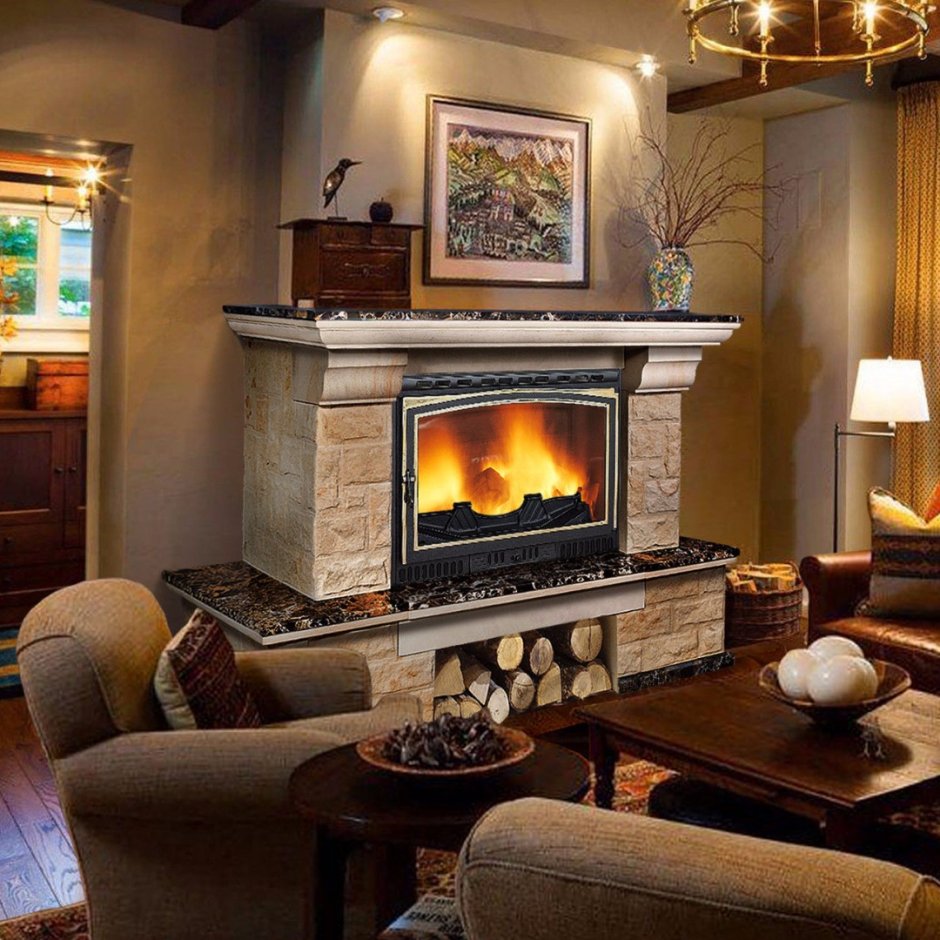 Дровяная печь-камин Fireplace hordo