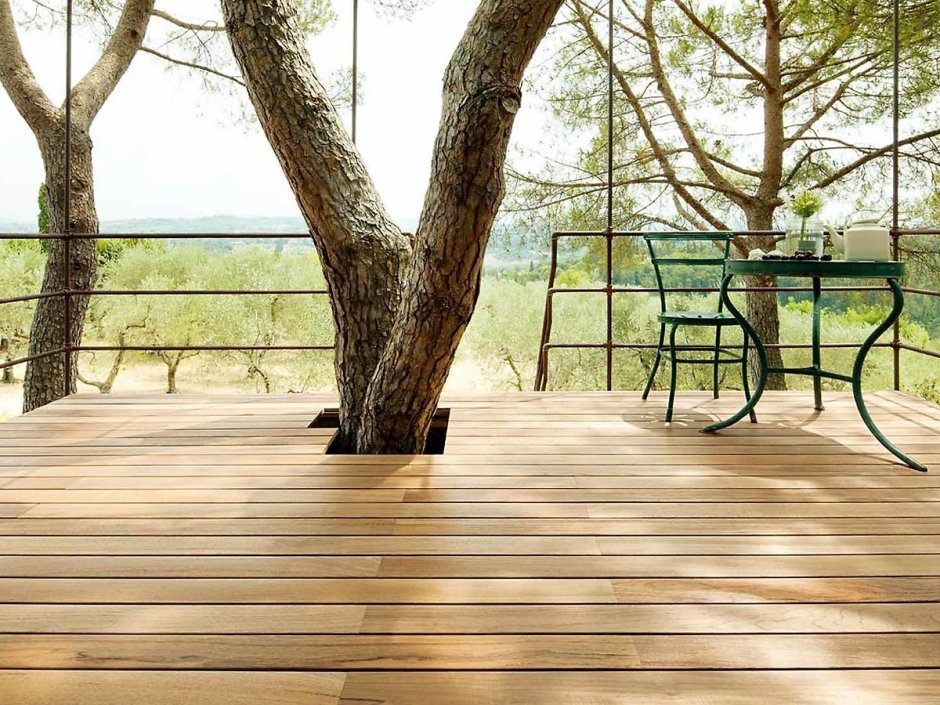 Террасная доска тик