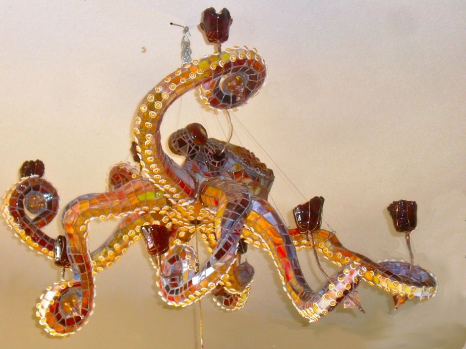 Люстра осьминог детская