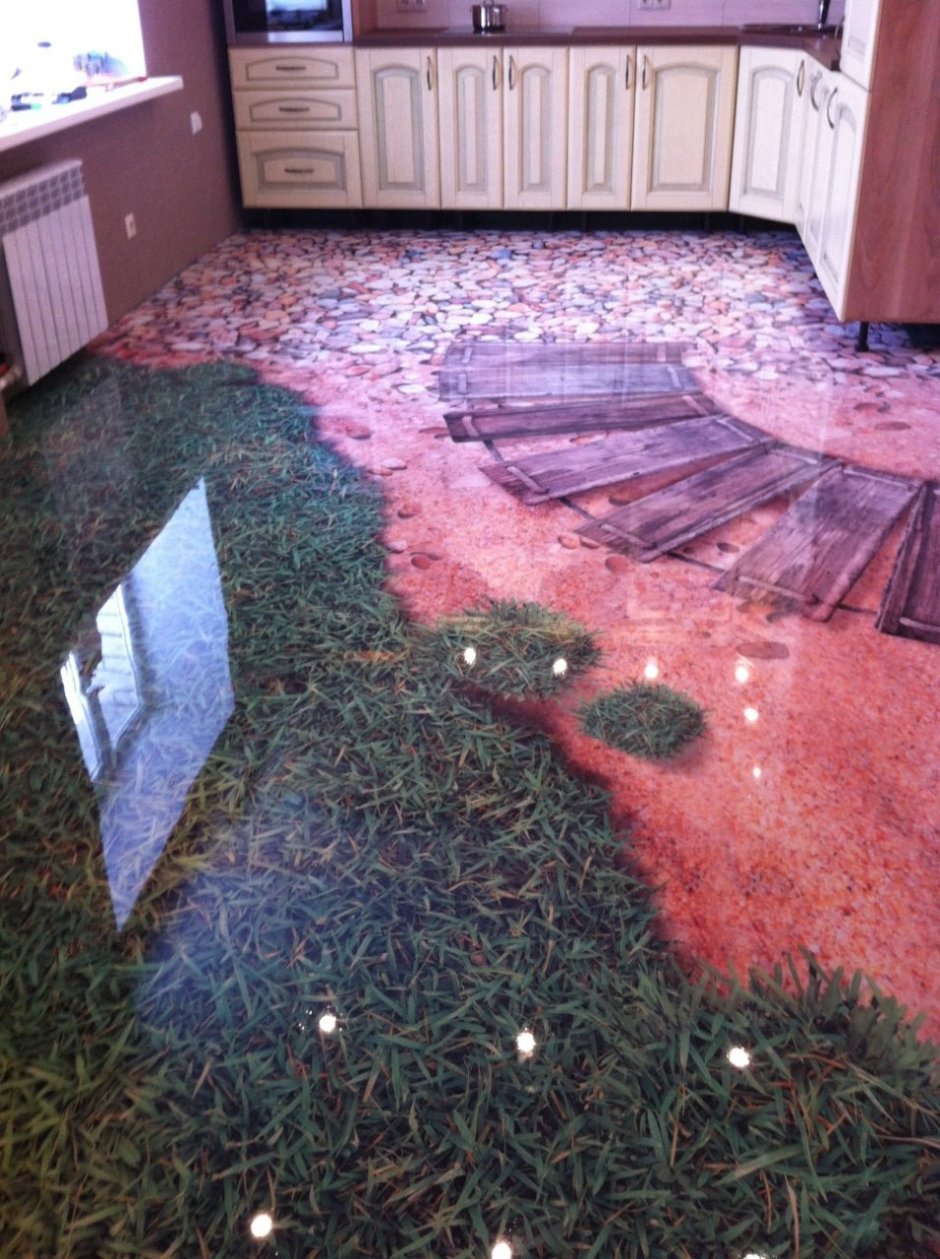 Полиуретановый пол 3д