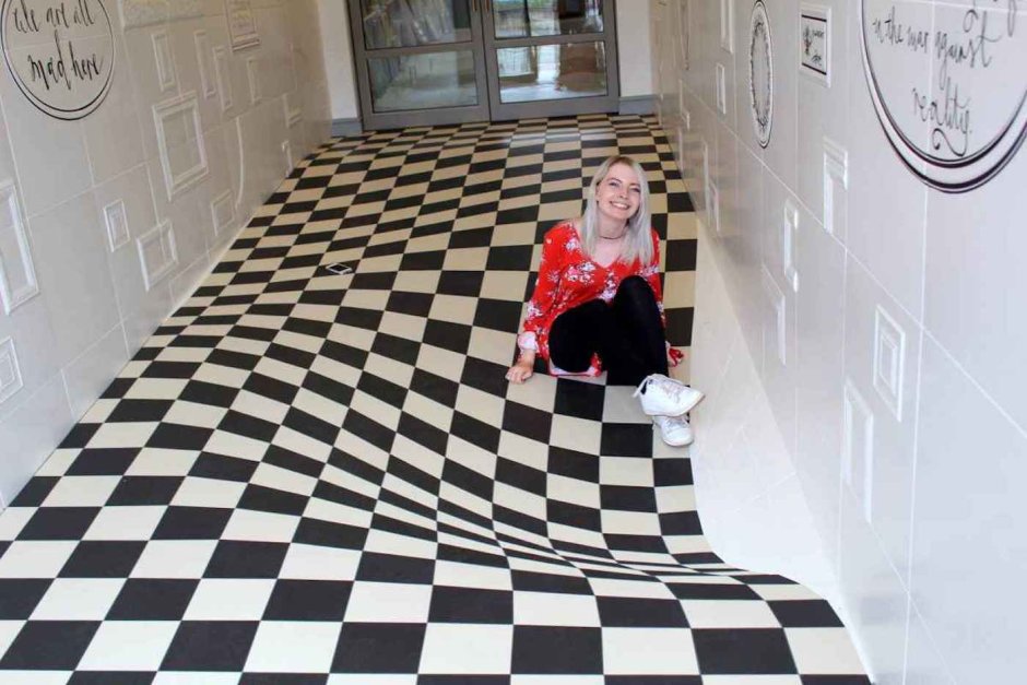 Оптические иллюзии на полу