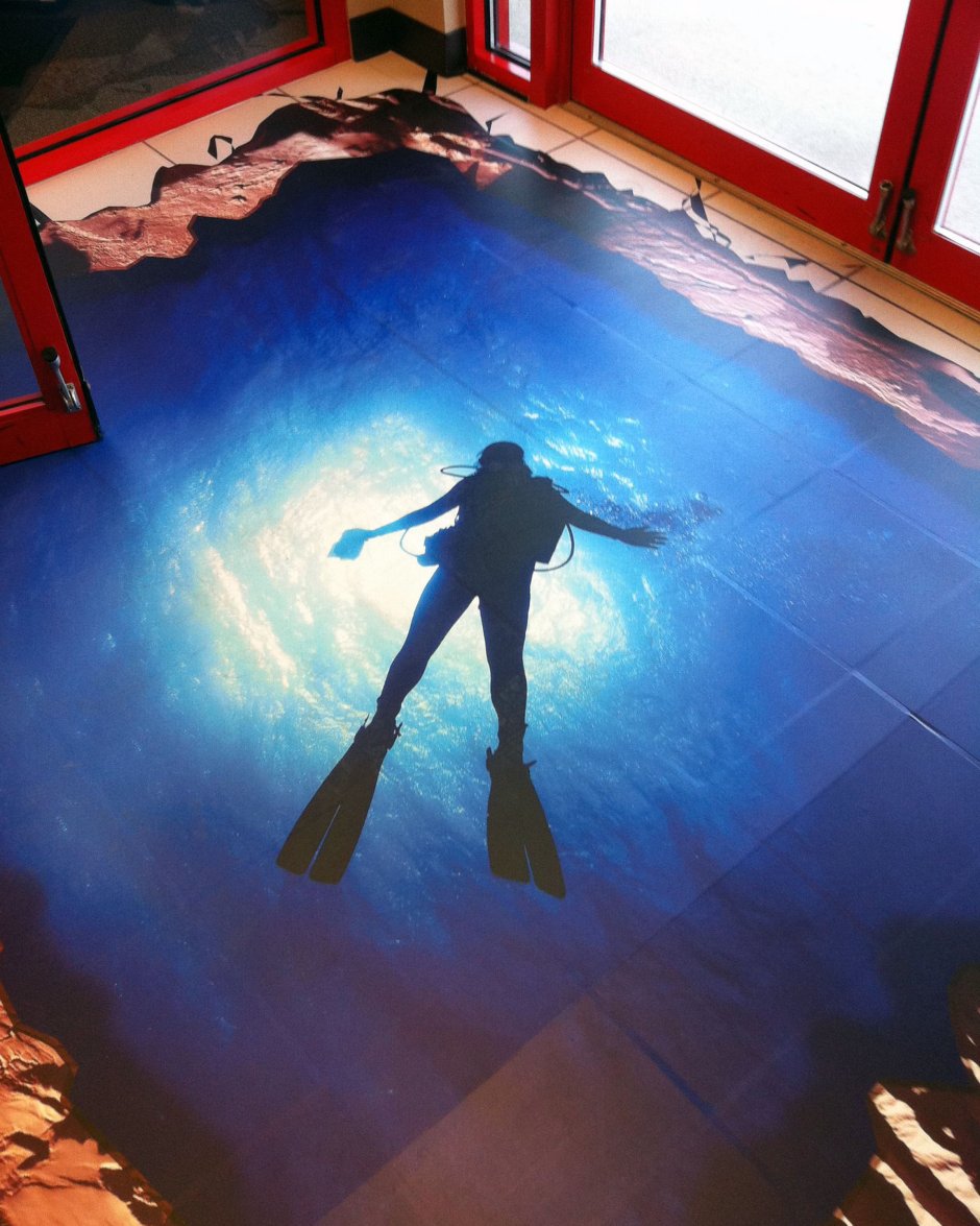 3d рисунки на полу