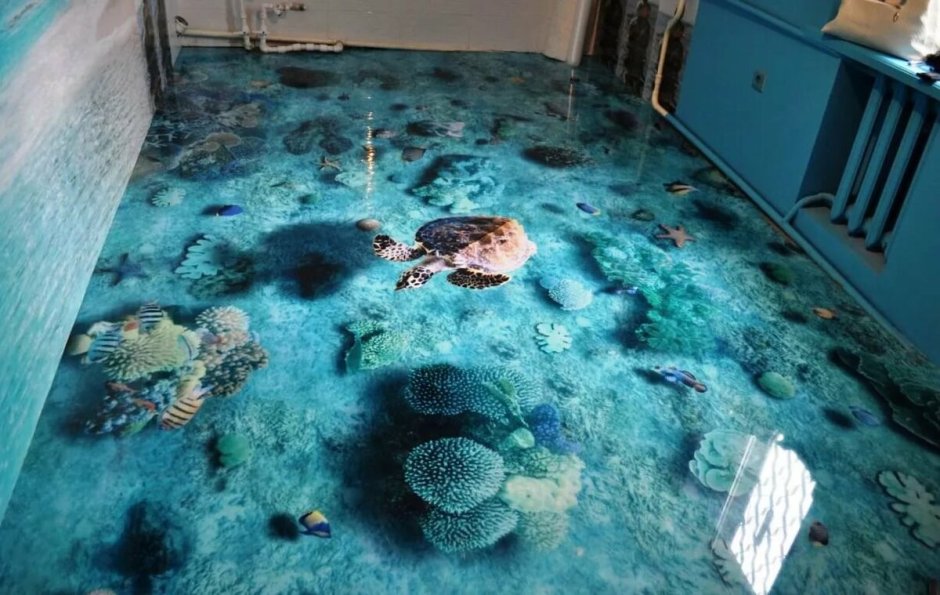 Наливные полимерные полы 3д