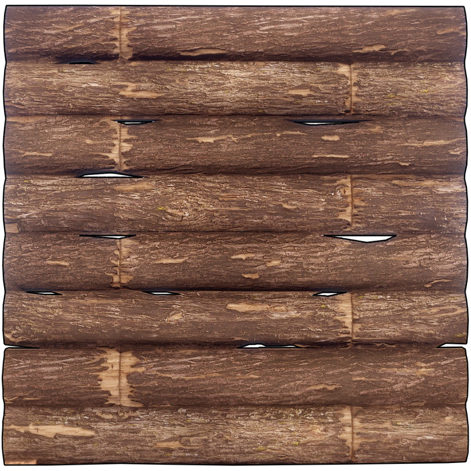 Деревянная стенка Rust