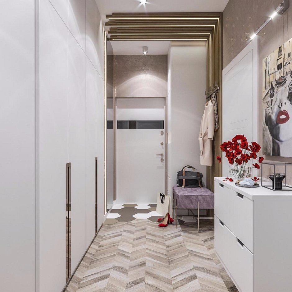 Прихожая квадратная плитка