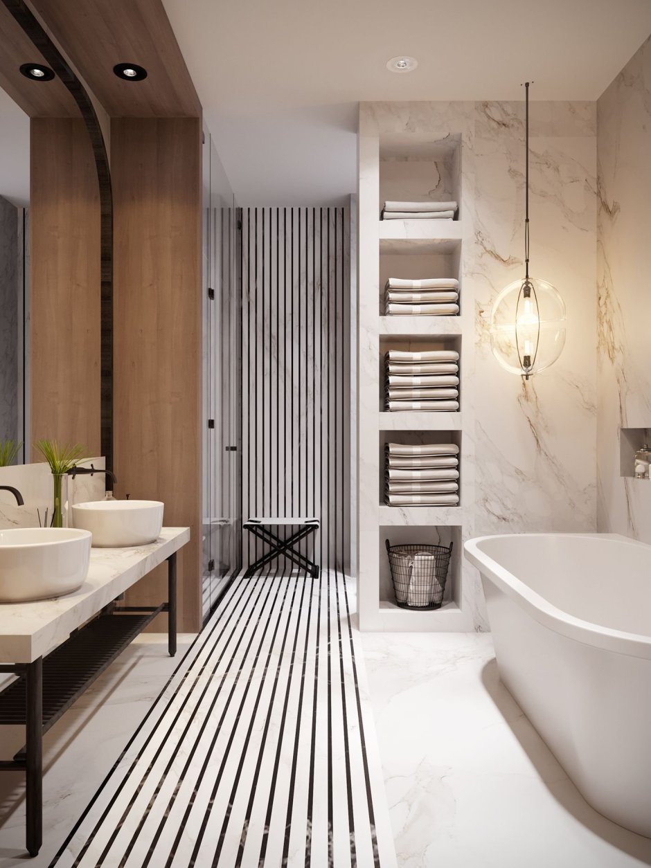 Ванная в нише