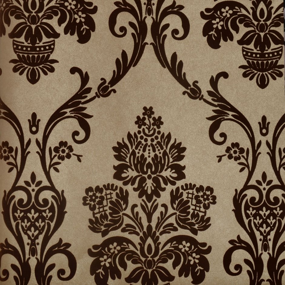 Обои с бархатным рисунком