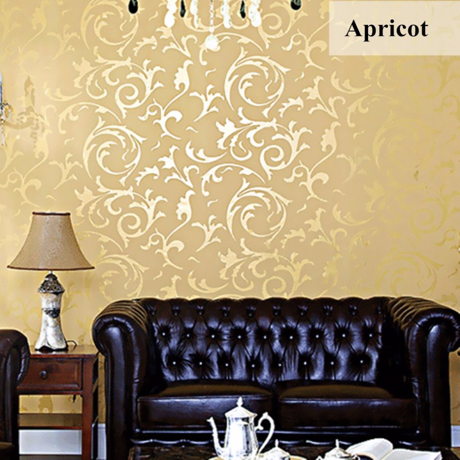 Велюровые обои в интерьере