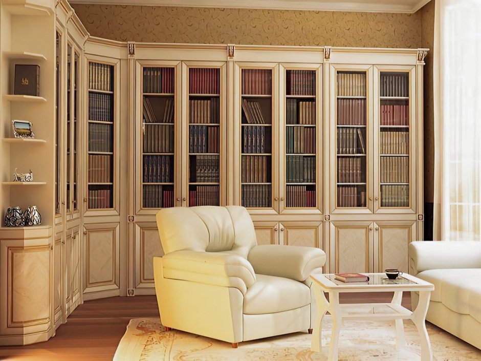 Книжный шкаф в классическом стиле