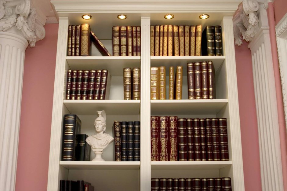 Книжный шкаф с подсветкой