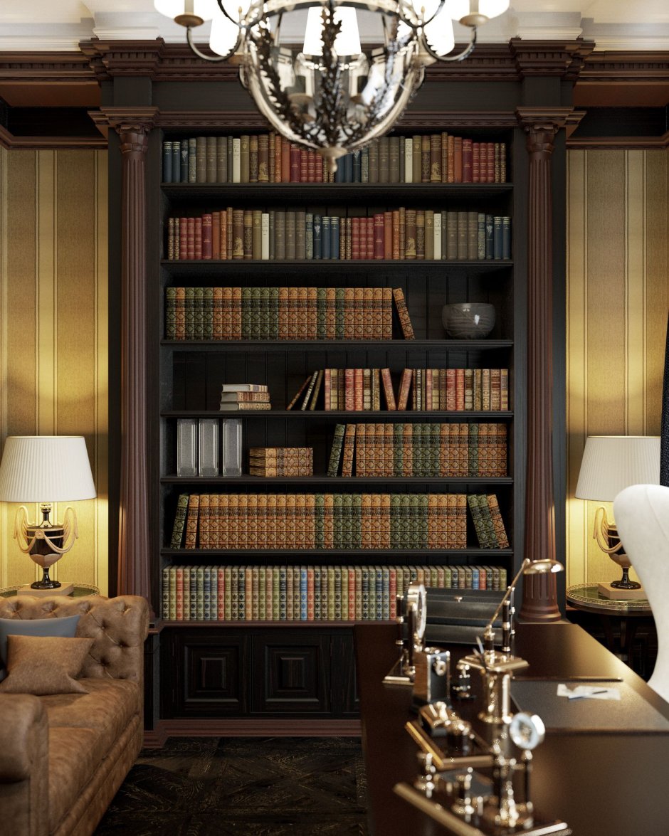 Библиотека в английском стиле