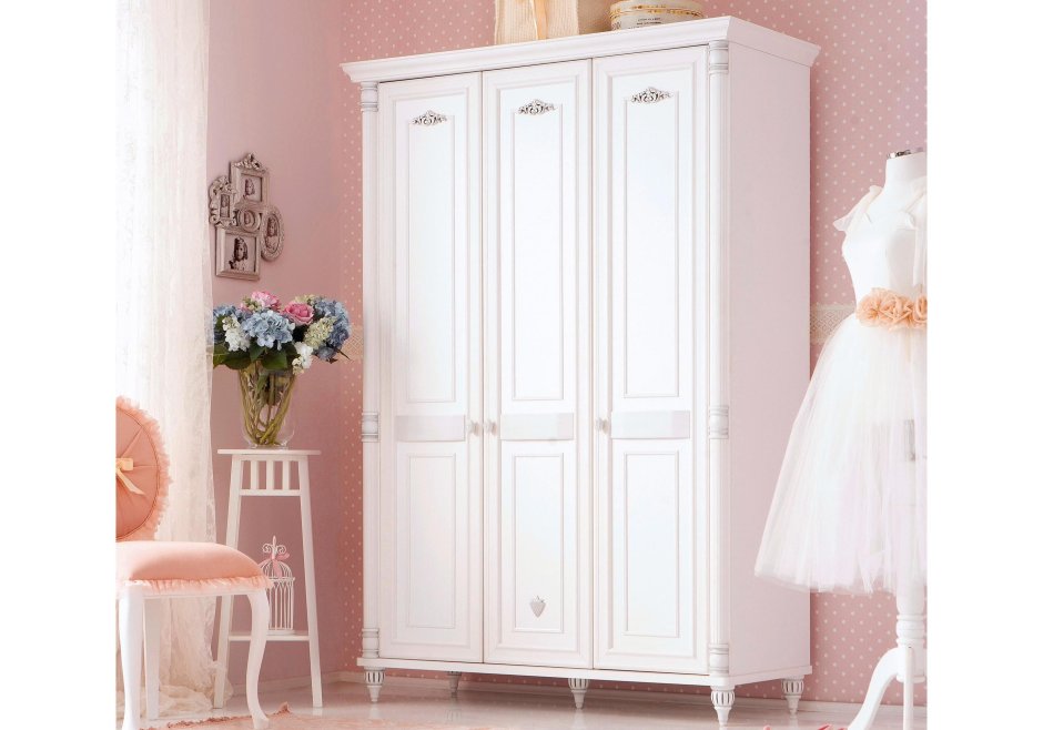 Шкаф 3-дверный Cilek Romantic
