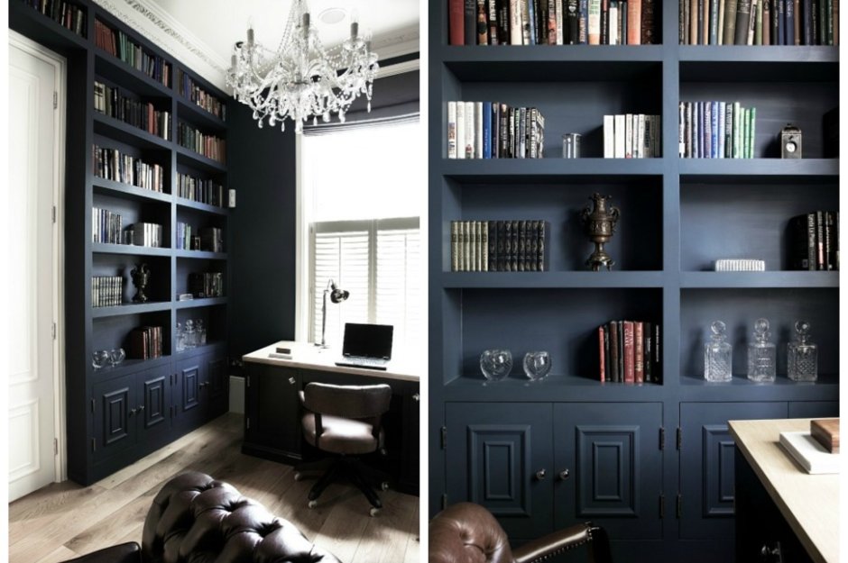 Книжный стеллаж серый