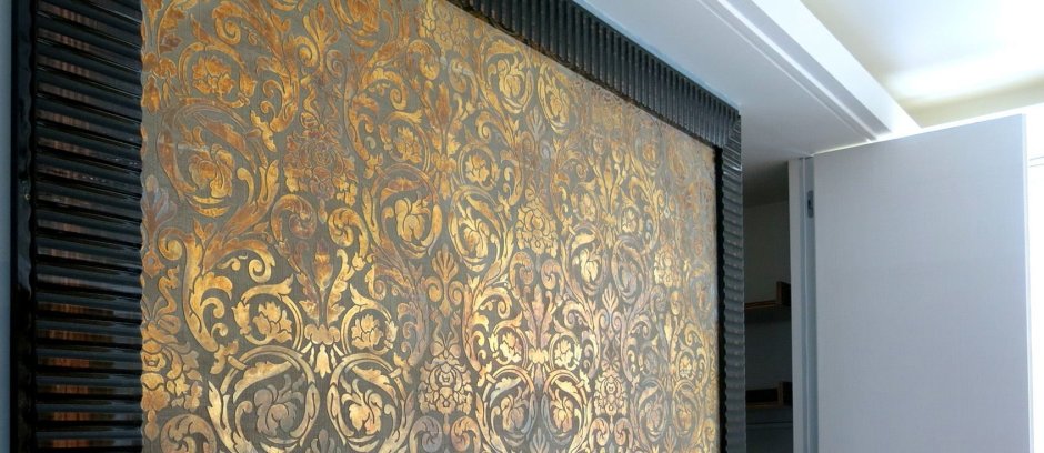 Трафаретная декоративная штукатурка