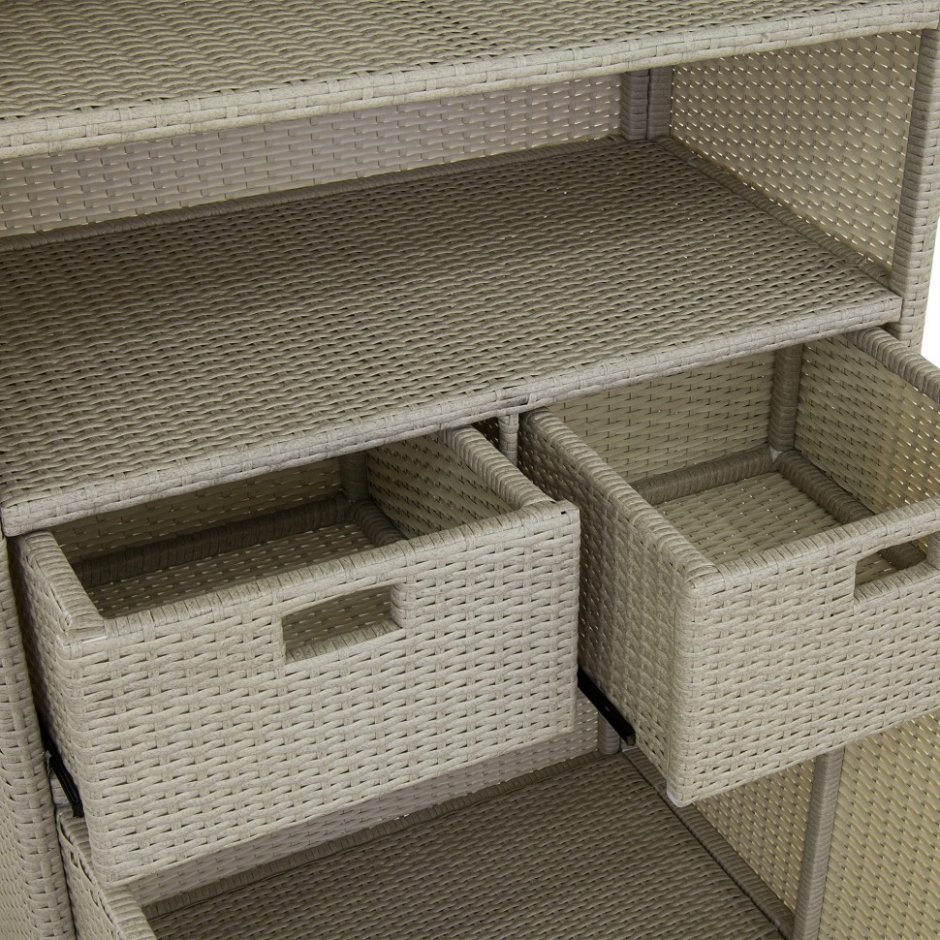 Стеллаж из искусственного ротанга