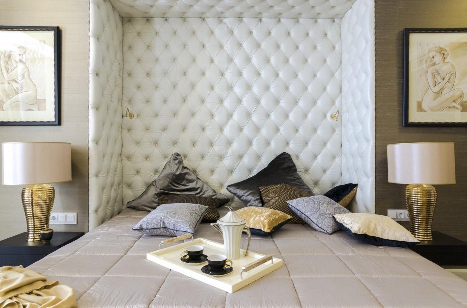 Декоративные панели в спальне