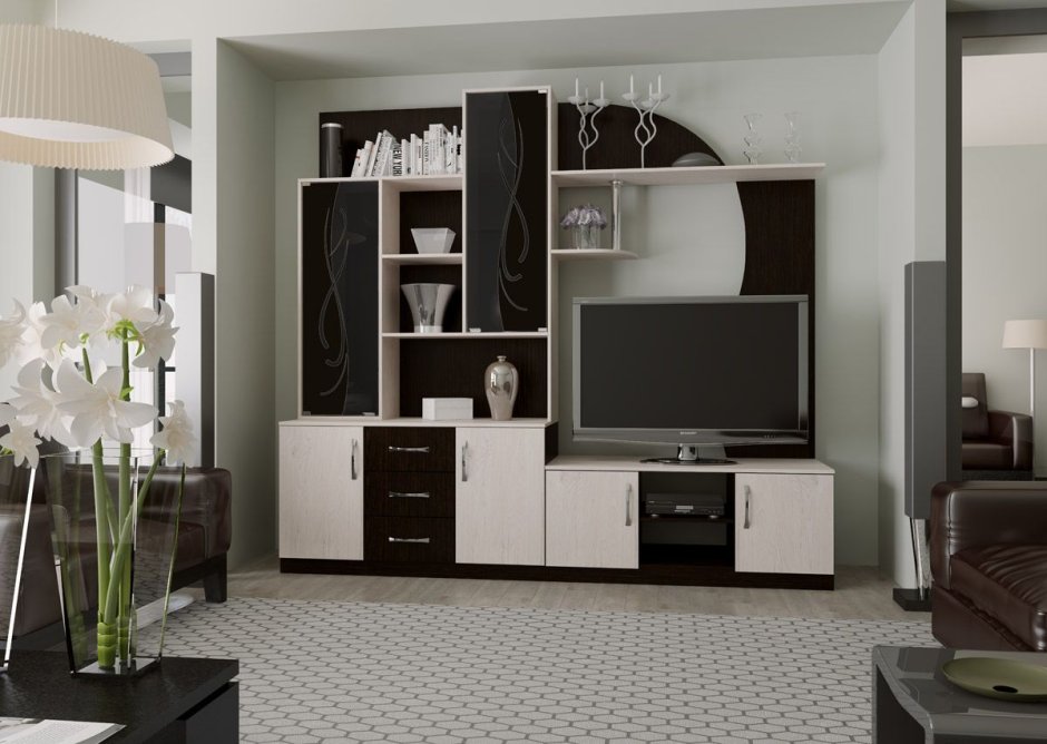 Стенка "Атлантида-2" (шимо темный/светлый)