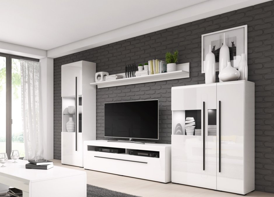 Стенки подвесные для гостиной