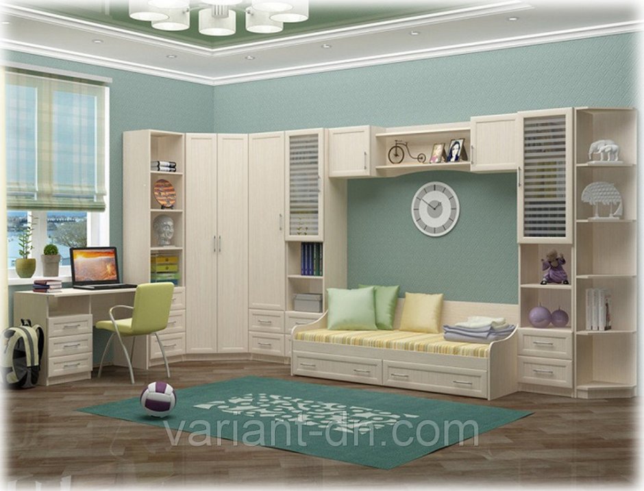 Детская Вега-1 дуб беленый