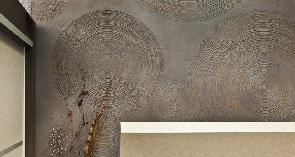 Круги из декоративной штукатурки