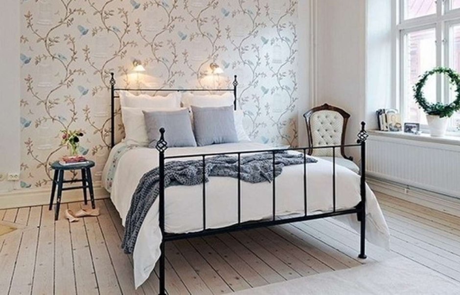 Обои на стену в спальню