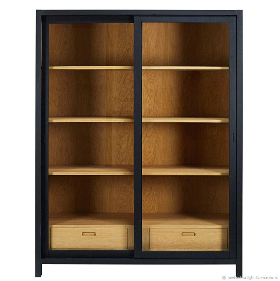 Книжный шкаф икеа черный