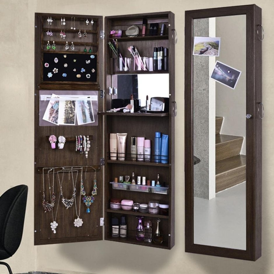 Зеркало шкаф для украшений
