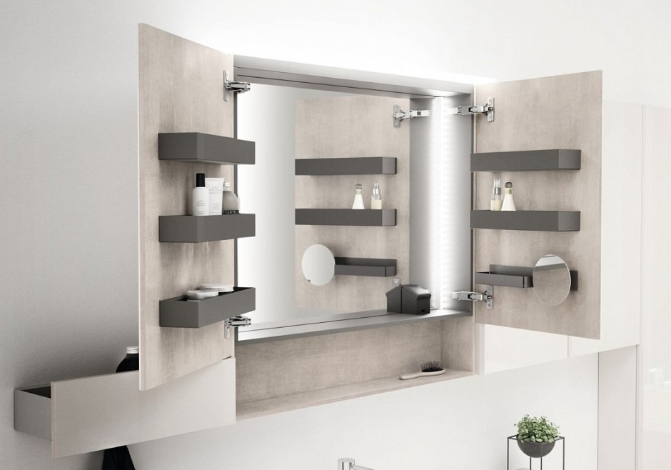 Встроенный шкаф в стиле хайтек