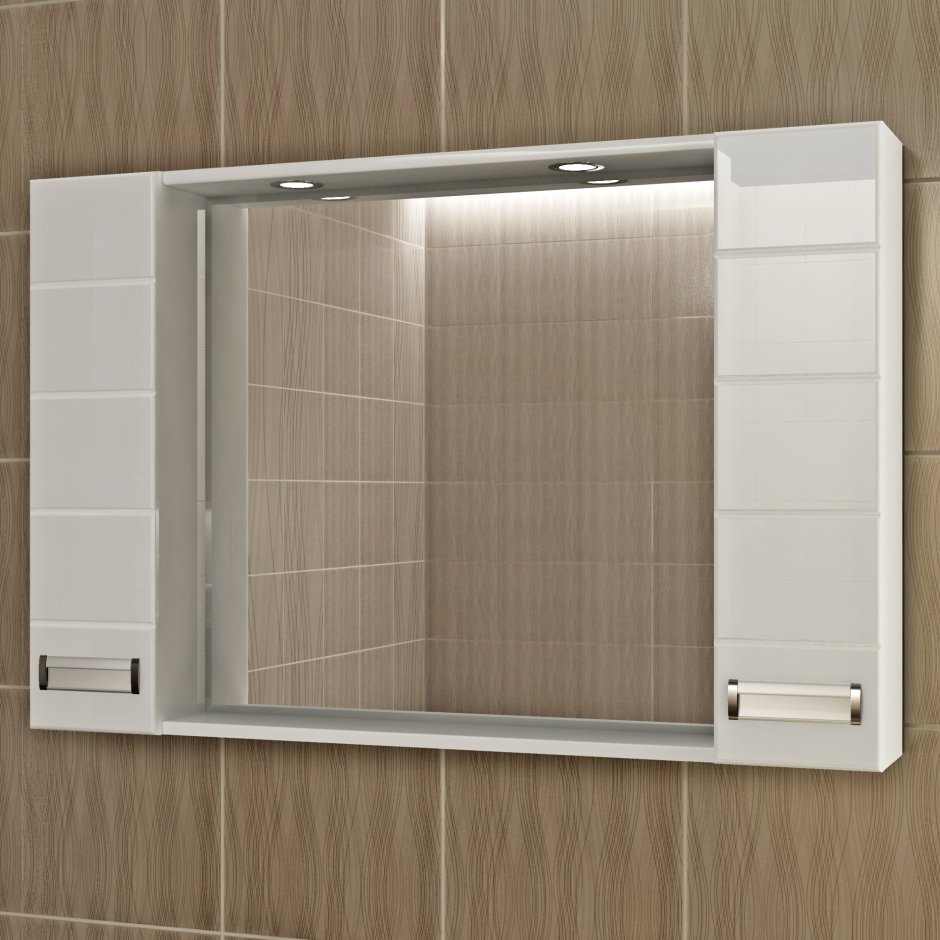 Cibo Design 600mm White circle Mirror Cabinet Москва