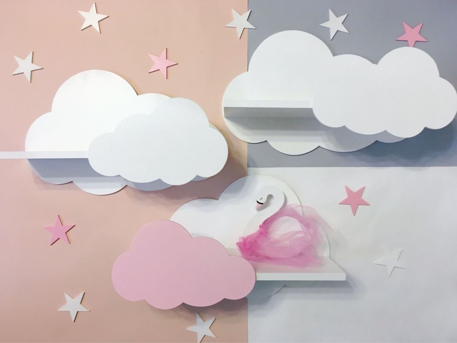 Полка облако в детскую