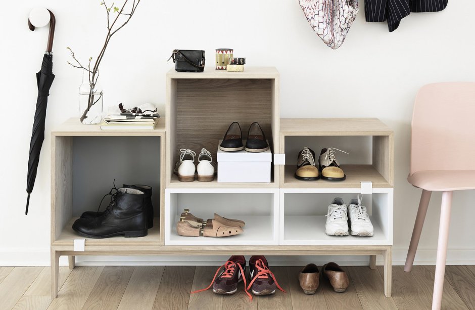 Обувница в скандинавском стиле