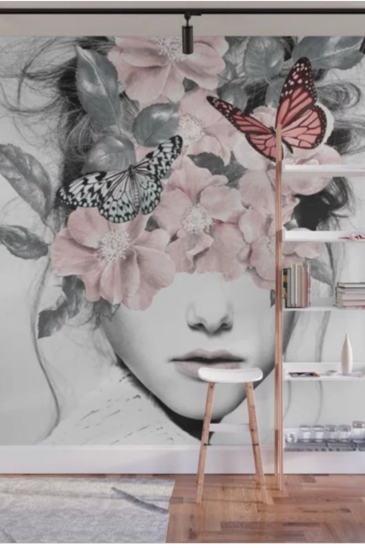 Стильная роспись стен