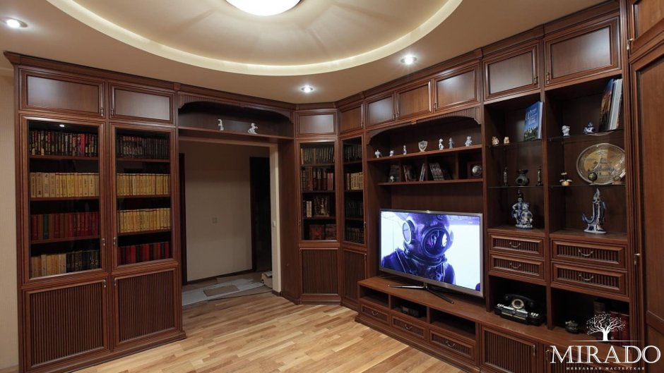 Встроенная мебель для гостиной