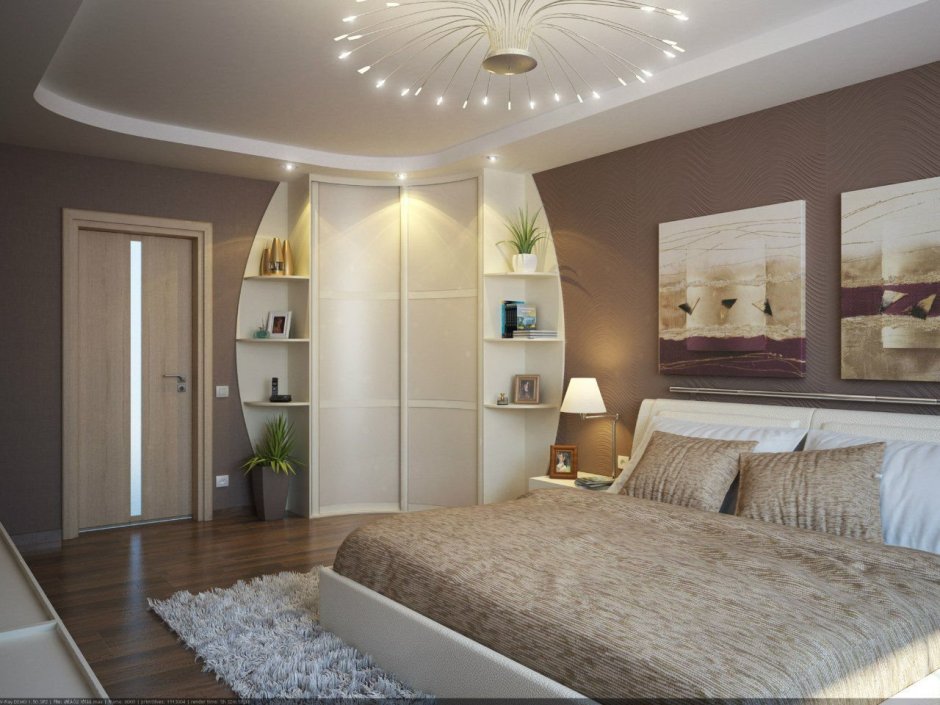 Шкаф с подсветкой в спальню