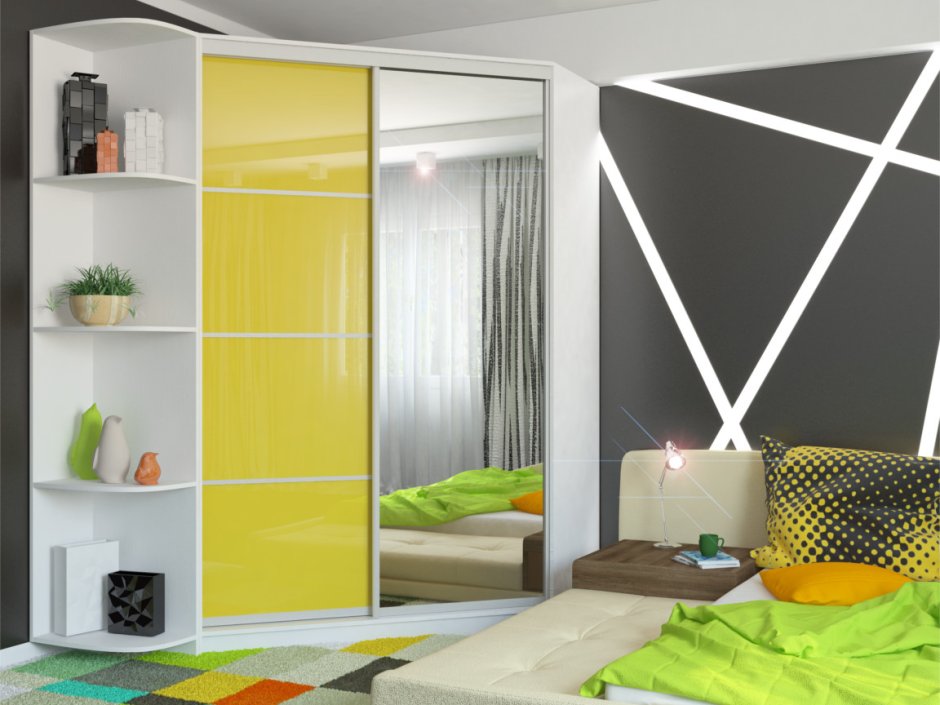 Шкаф-купе Анна угловой