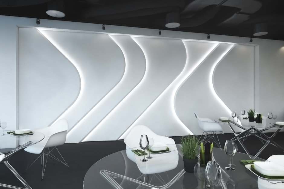 Световая 3d панель Zaha