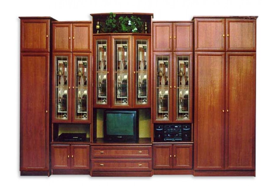 Стенка Кардинал 1200 с витражом фабрика