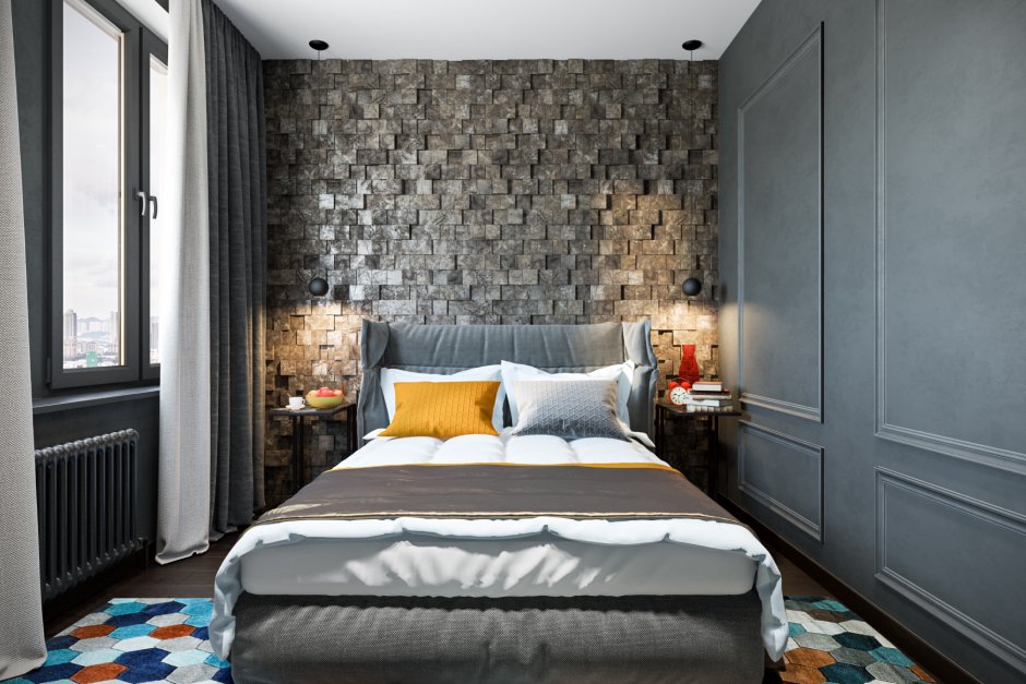 Серо белый интерьер